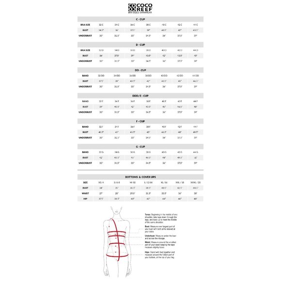 Coco Reef Contour Athena Draped Halter Bra Sized Bikini Top Black White 16/40C-D - Picture 8 of 8